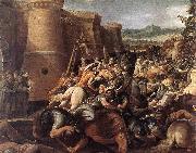 GIuseppe Cesari Called Cavaliere arpino St Clare with the Scene of the Siege of Assisi France oil painting artist